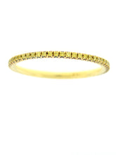 Load image into Gallery viewer, Yellow Diamond Pave Band
