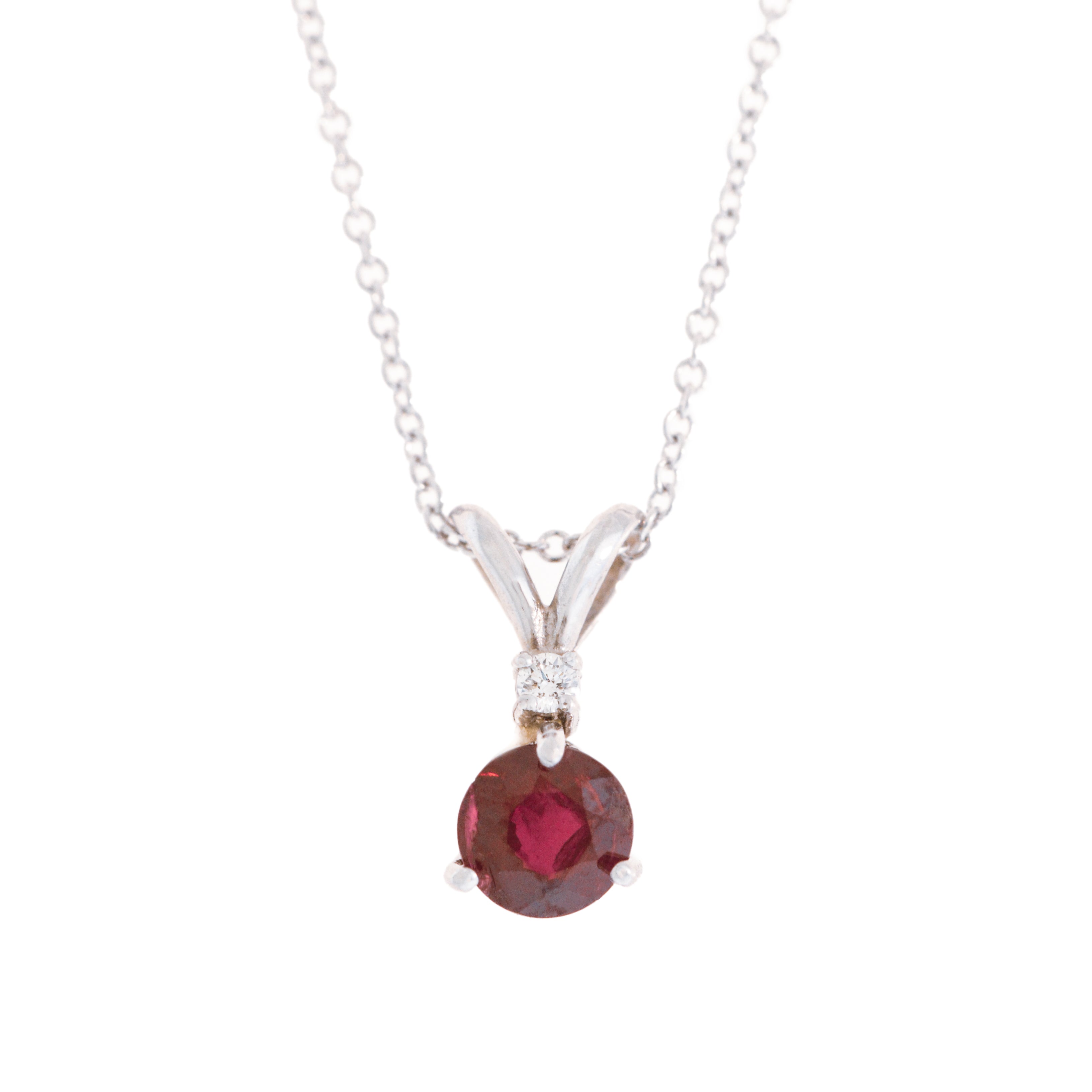 Ruby and Diamond Pendant