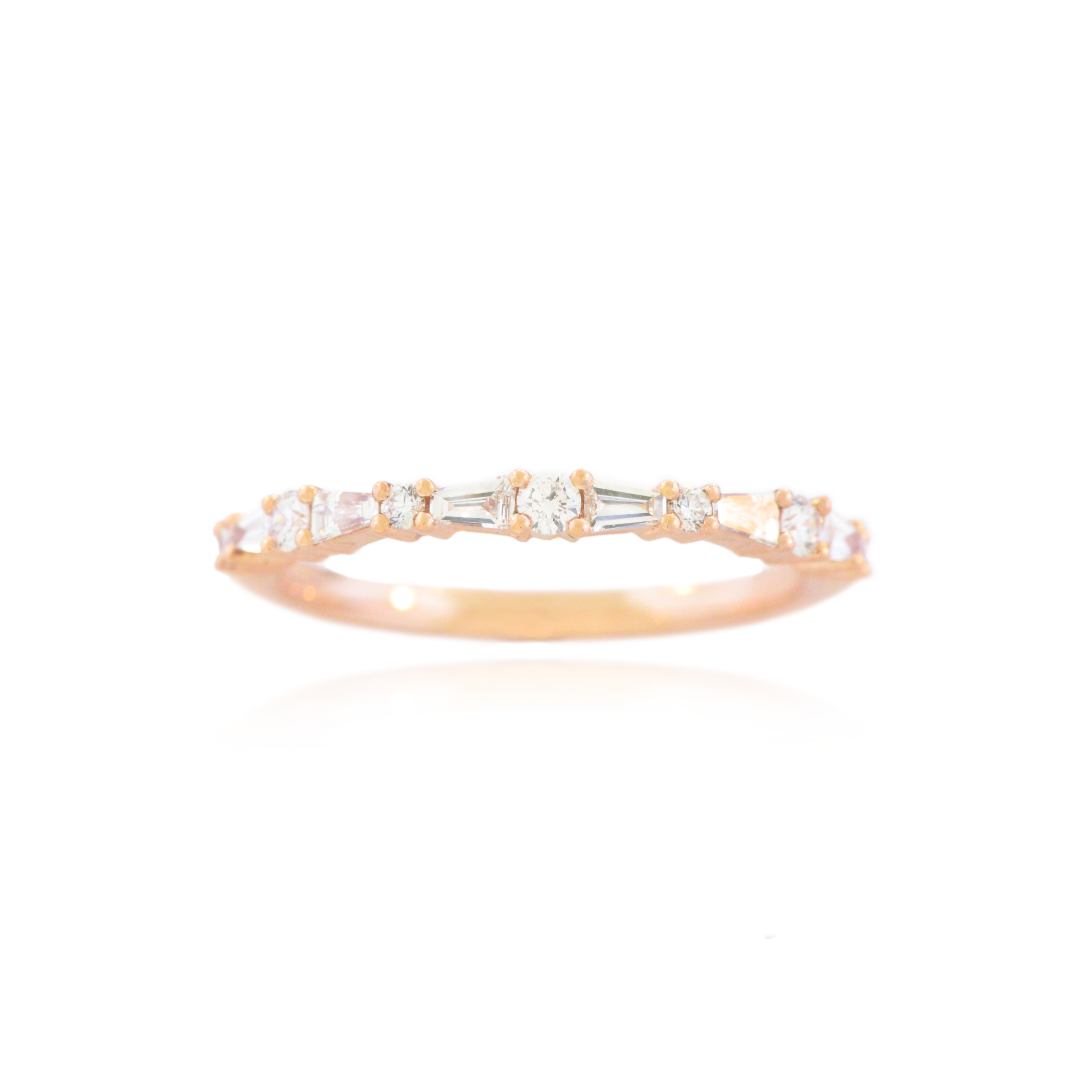 Round and Tapered Baguette Band