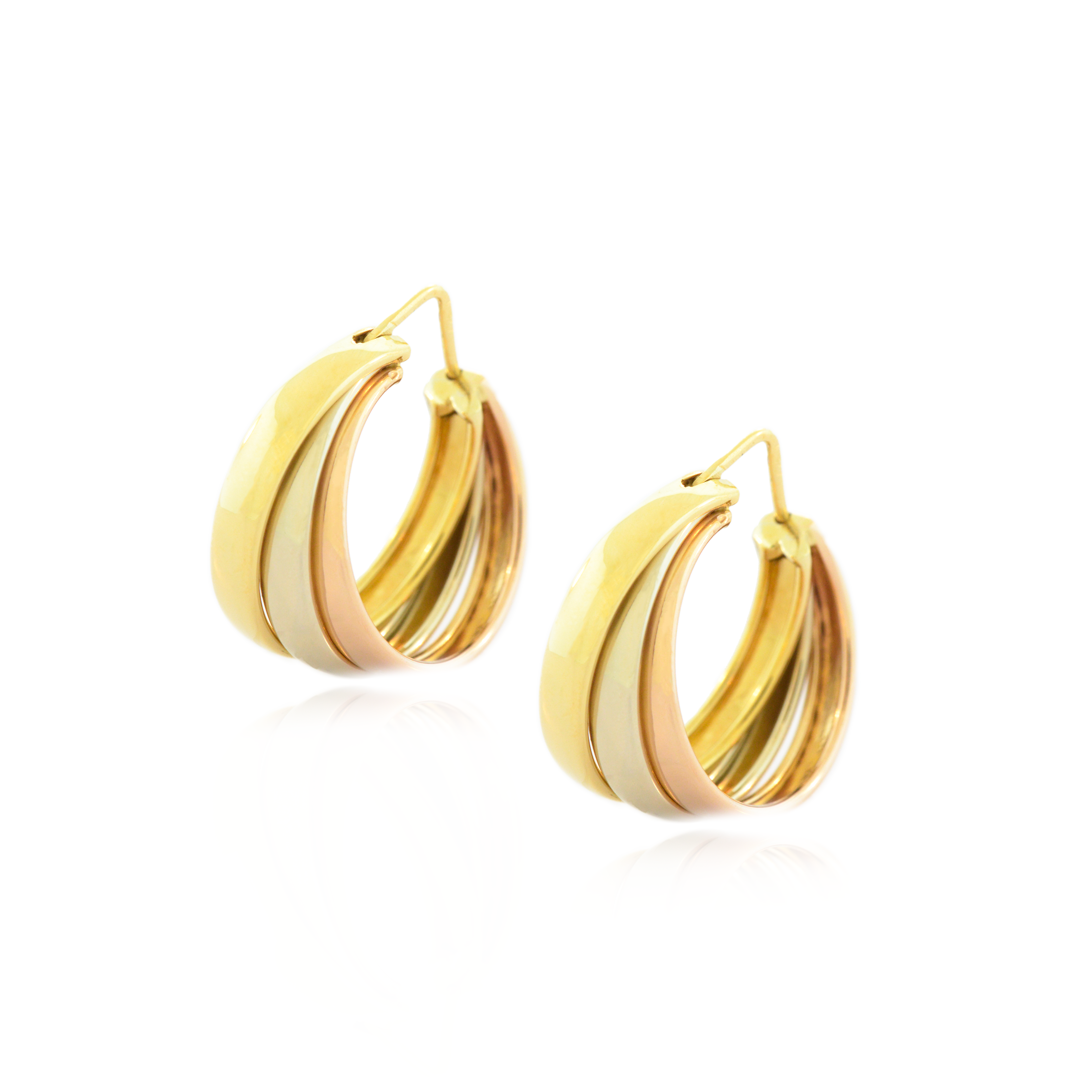 Three Tone Earrings