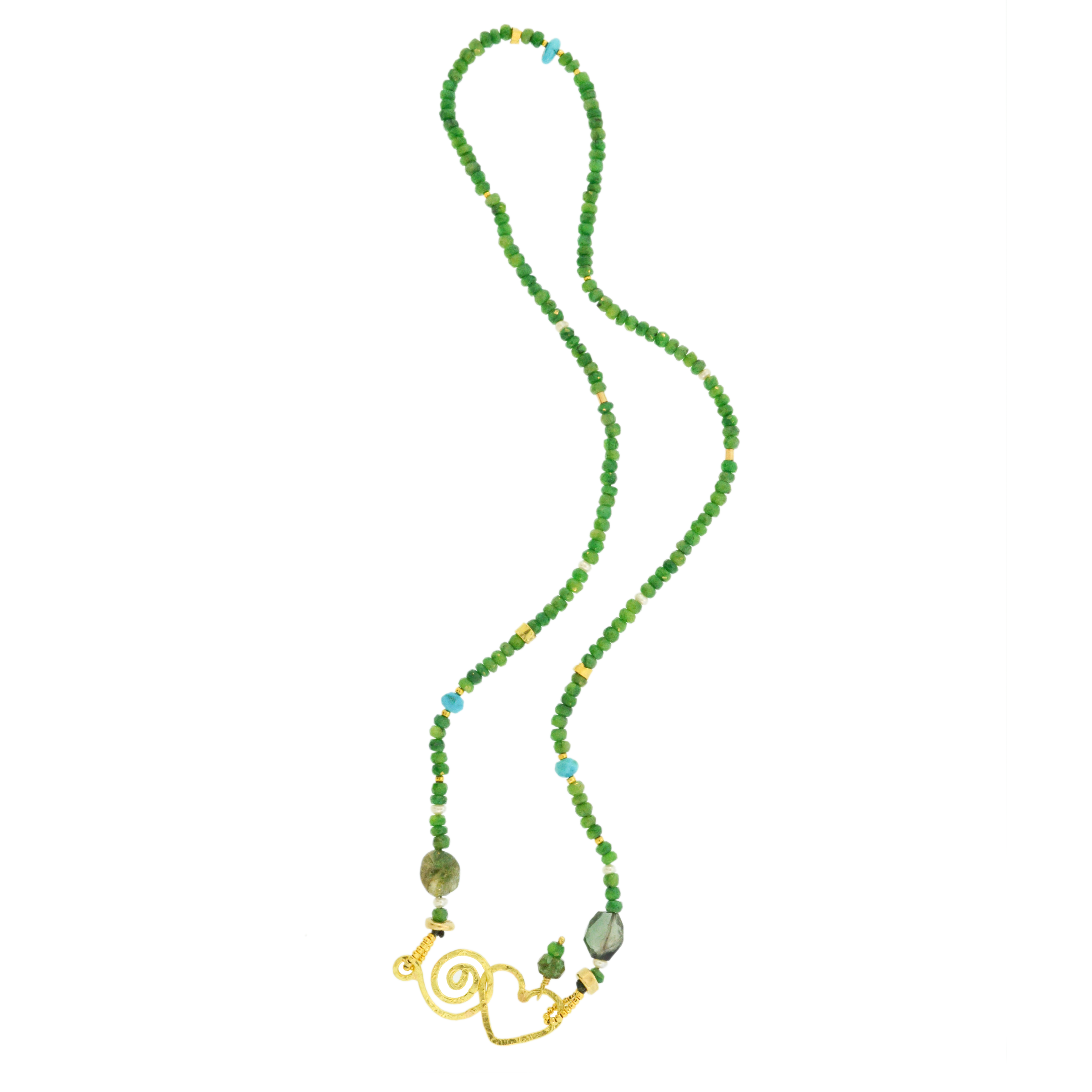 Emerald Multi Stone Necklace