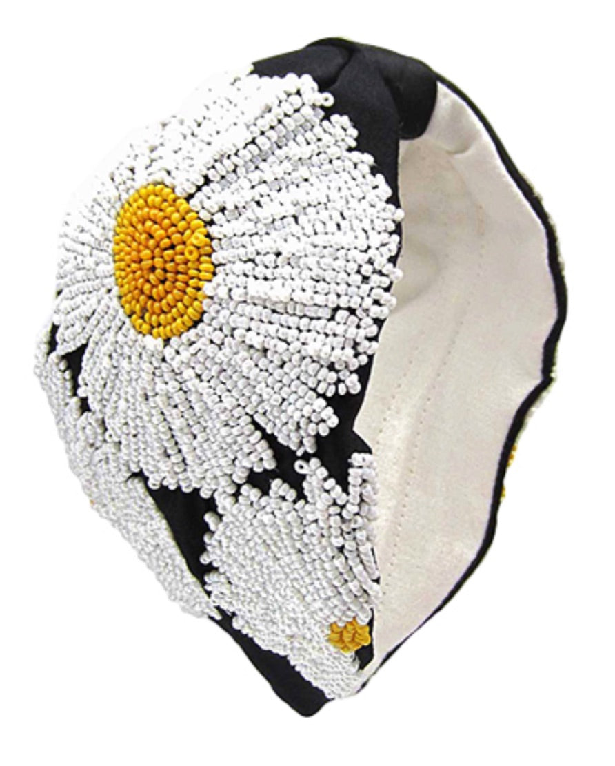 Flower Beaded Headband
