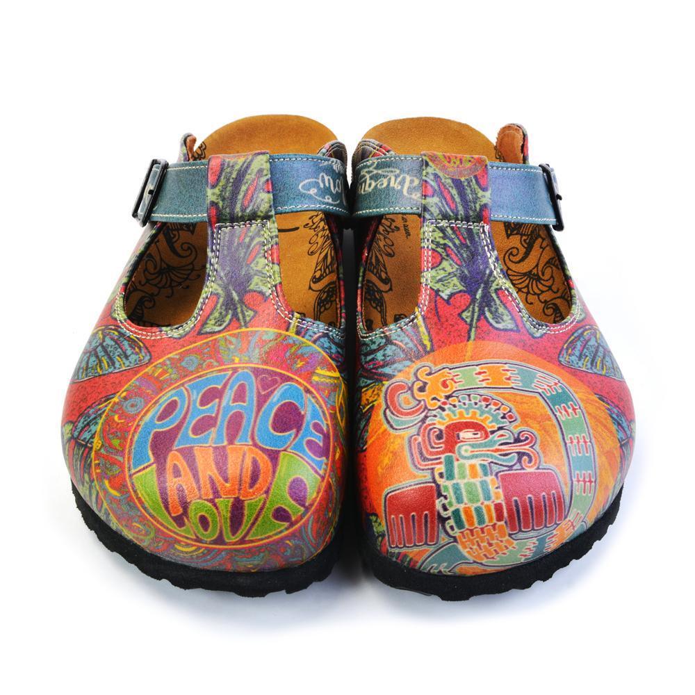 colorful clogs