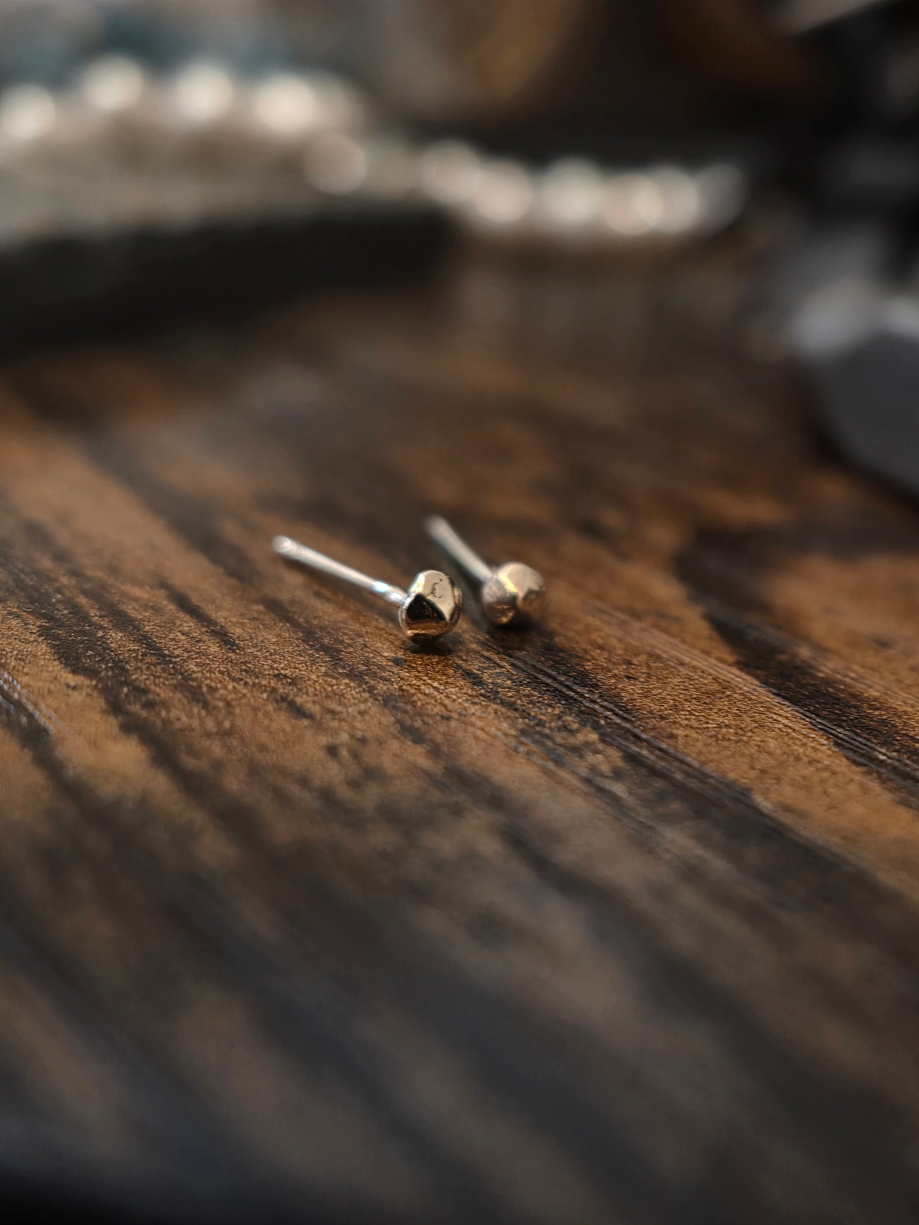 14k Gold Stud Earrings