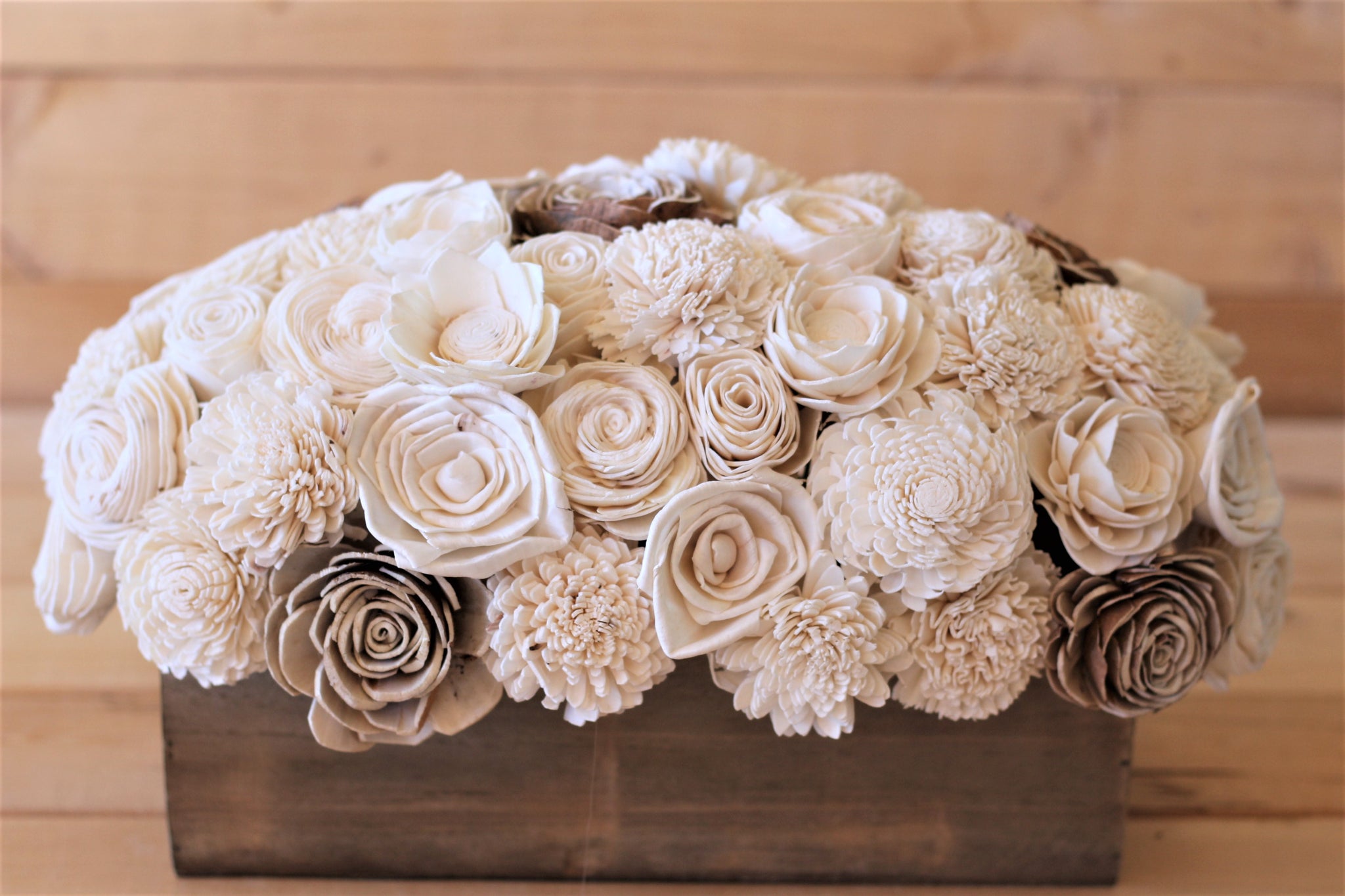 Sola Wood Flower Centerpiece Rustic Decor Wedding Centerpiece Solaflowerstore 7982