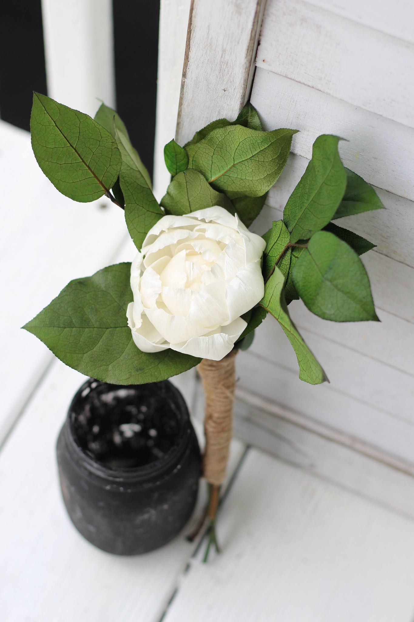 Ivory Peony Bouquet Rustic Wedding Country Wedding Wedding