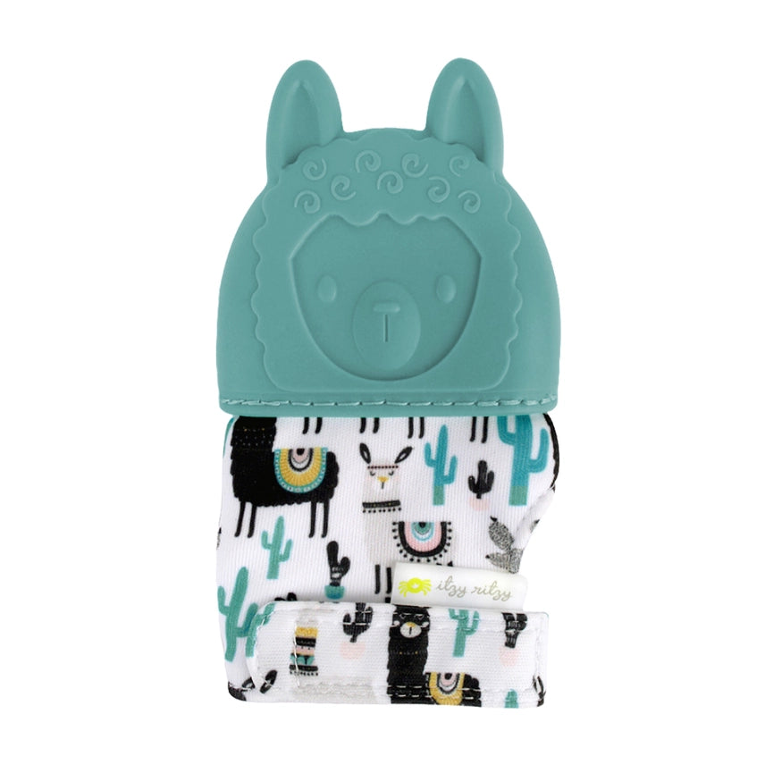 Itzy Mitt™ Silicone Teething Mitts: Llama