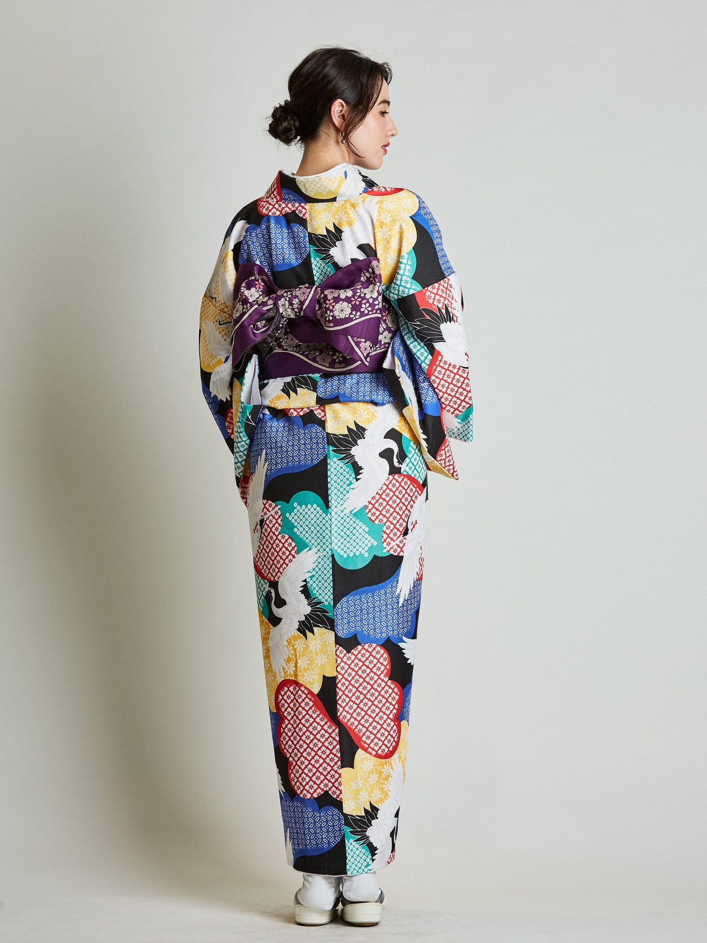 Tancho Crane Japanese Kimono | Japan Objects Store