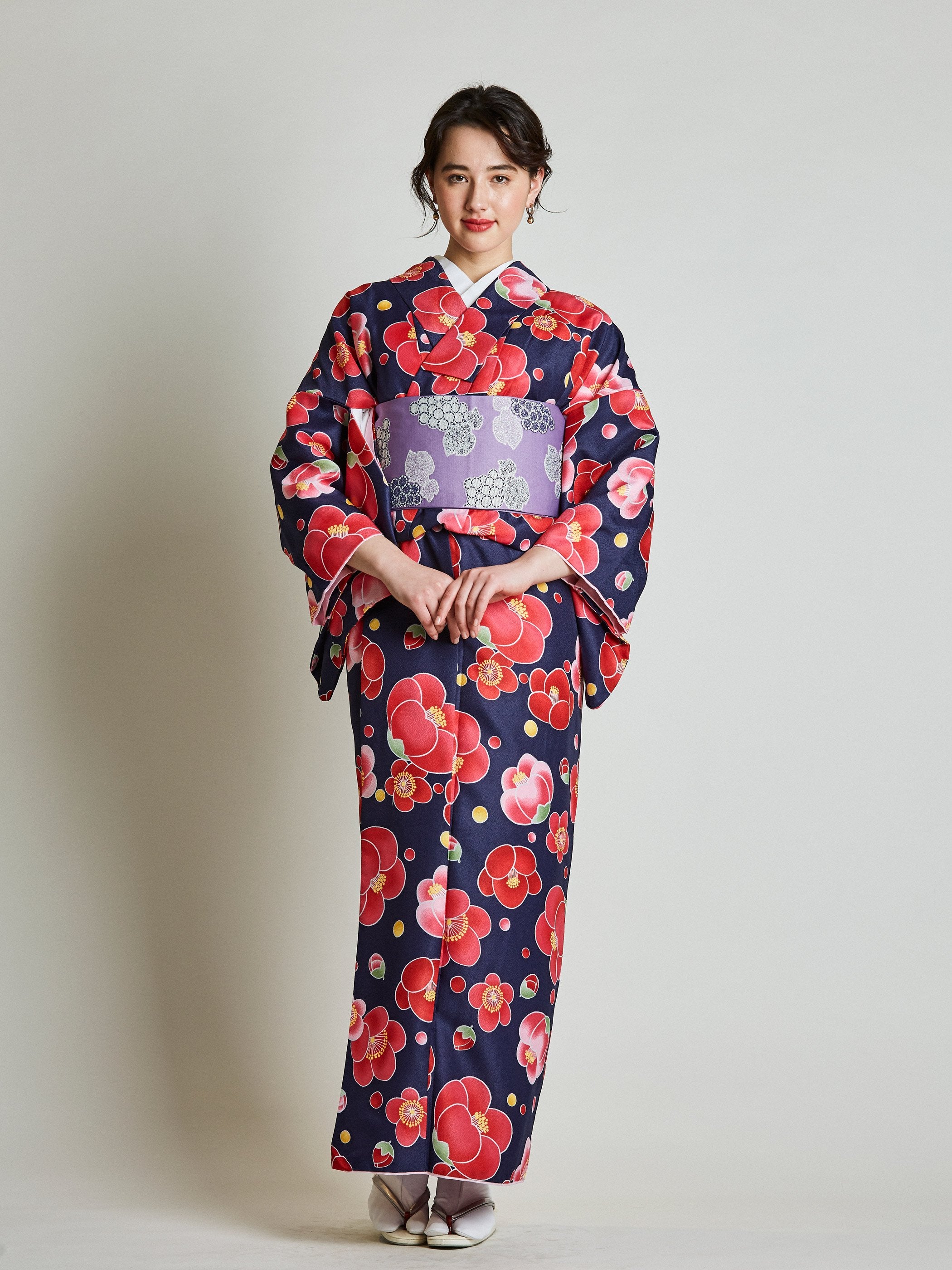Camellia Floral Japanese Kimono | Japan Objects Store | Reviews on Judge.me