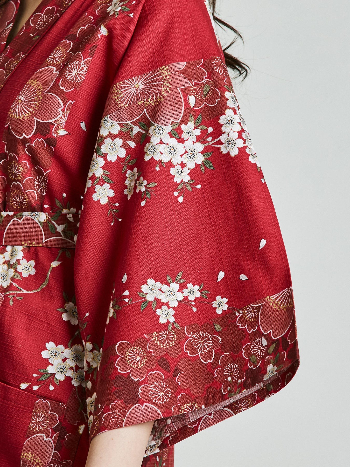 Cherry Blossom Cotton Kimono Robe | Japan Objects Store