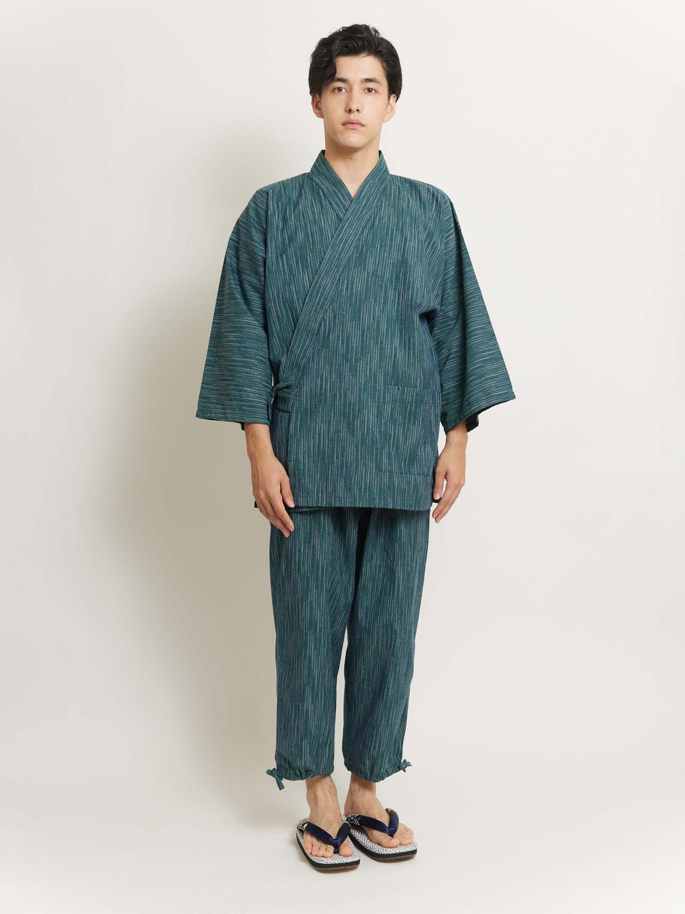 Yanagi Green Samue Jacket and Lounge Pants | Japan Objects Store