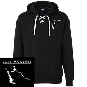 Lake McClure Embroidered Heavyweight Sport Lace Hoodie - Houseboat Kings