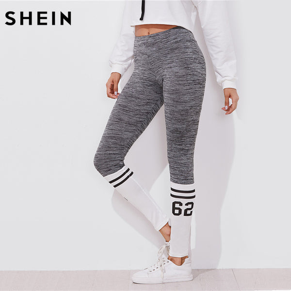 Varsity Print Space Dye Leggings