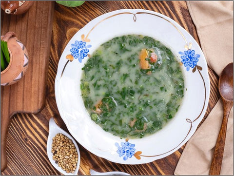 Garlic Spinach Lentil Soup