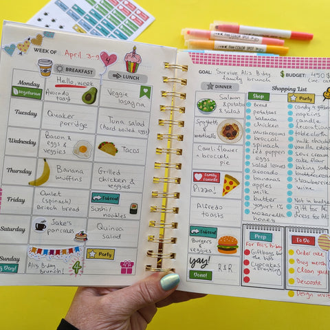 meal planning notebook
