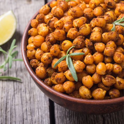 meal prep ideas: roasted chickpeas