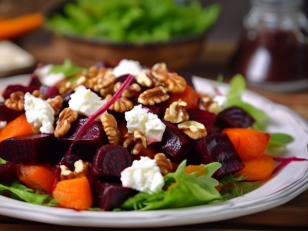 spring salad recipe with roasted beets and carrots