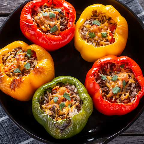 meal prep ideas: stuffed peppers