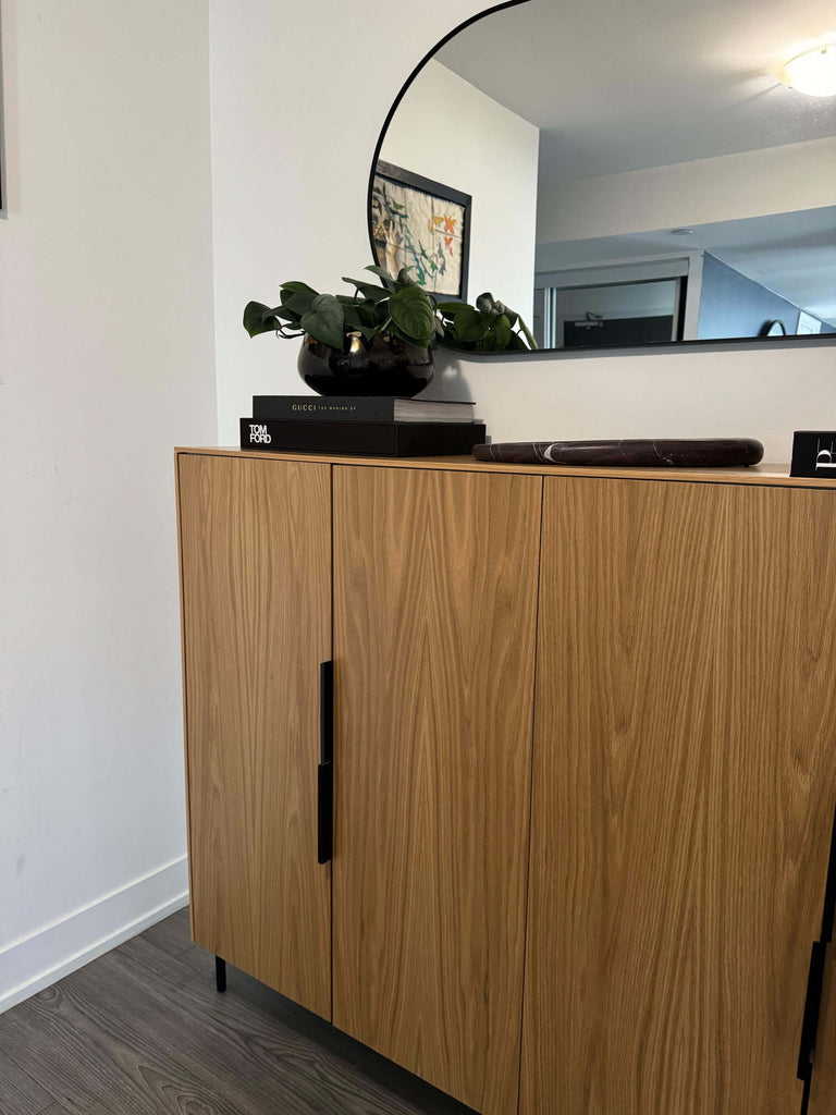 White oak doors on Sektion cabinet