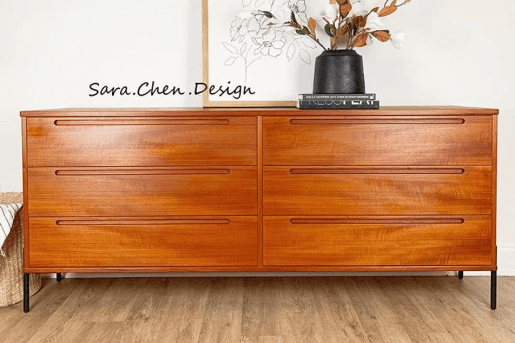Sara black legs from Norse Interiors on an upcycled dresser