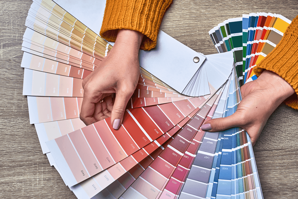 Interior design color wheel