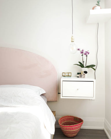 Floating Kellax drawer as a nightstand