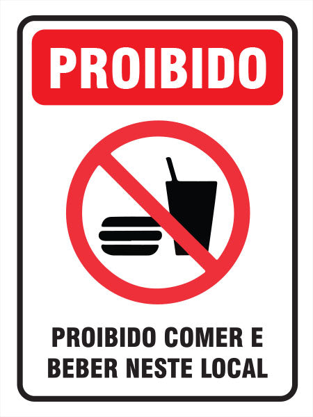 Proibido Comer E Beber Neste Local 