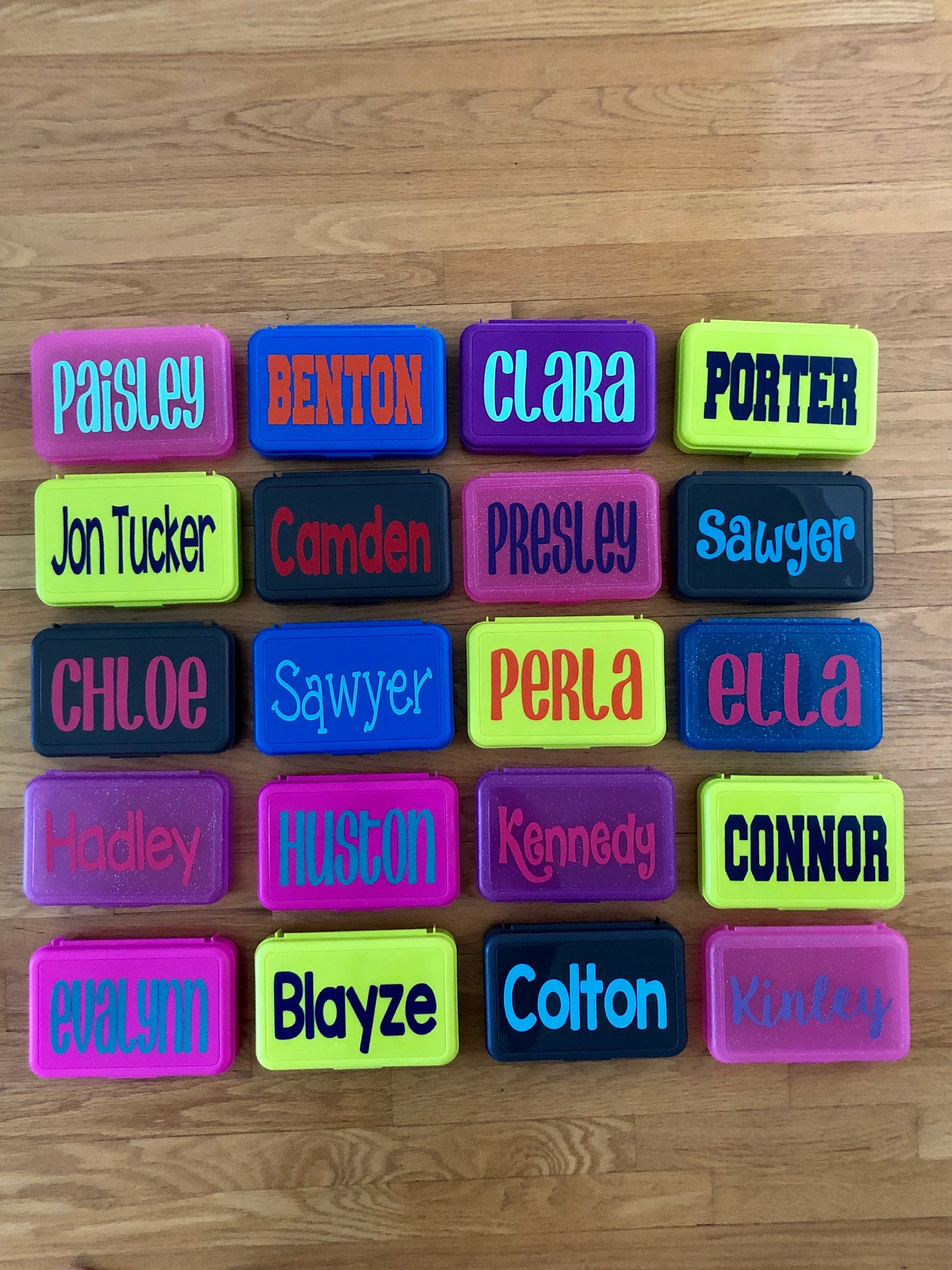 pencil box with name