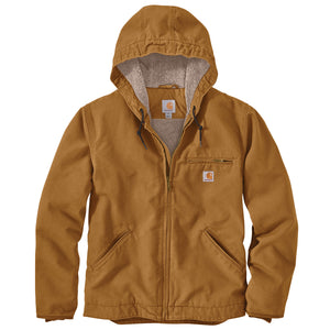 Carhartt Washed Duck Sherpa-Lined Mock-Neck Relaxed-Fit Vest for