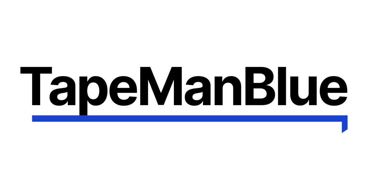 TapeManBlue Transfer Tape for Vinyl, 48 inch x 100 Yards, Clear Film with Medium-High Tack Adhesive. American-Made Application Tape for 56Y64RM