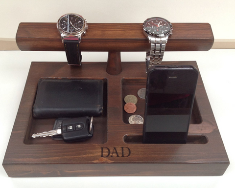 Personalised Father's Day watch stand