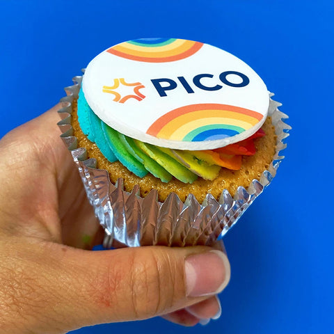 pride day cupcakes from Print Cakes