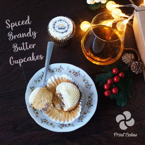 Spice Brandy Butter Cupcakes