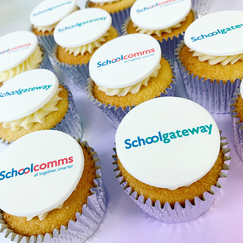 Branded Buttercream Cupcakes | Add Your Logo | UK Delivery‎ – Print Cakes