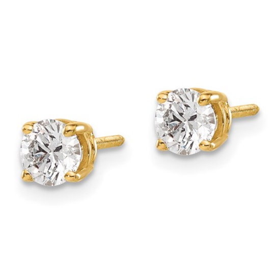 jcpenney gold diamond earrings