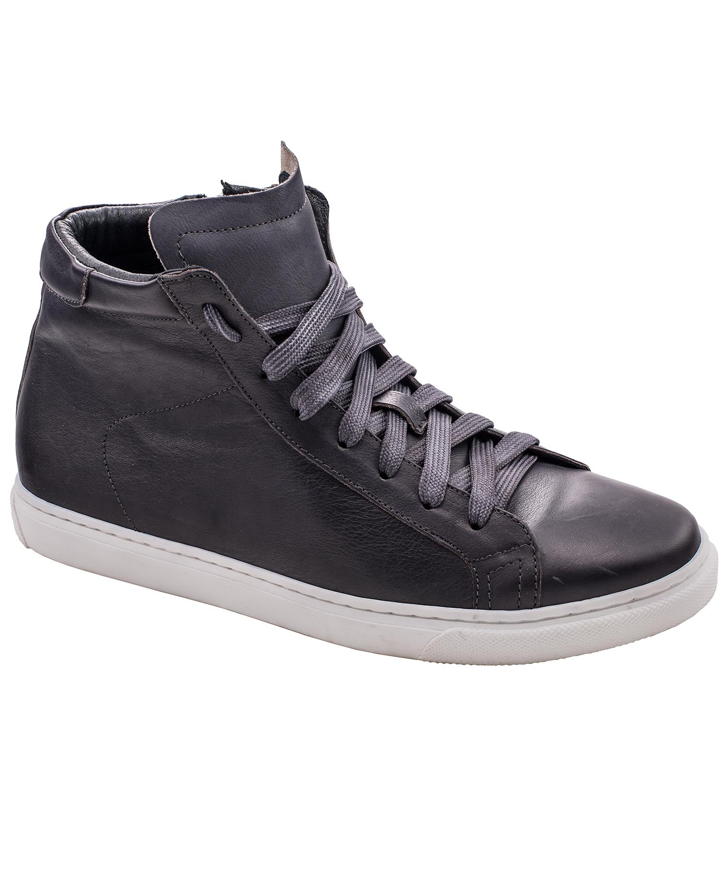 leather high top shoes