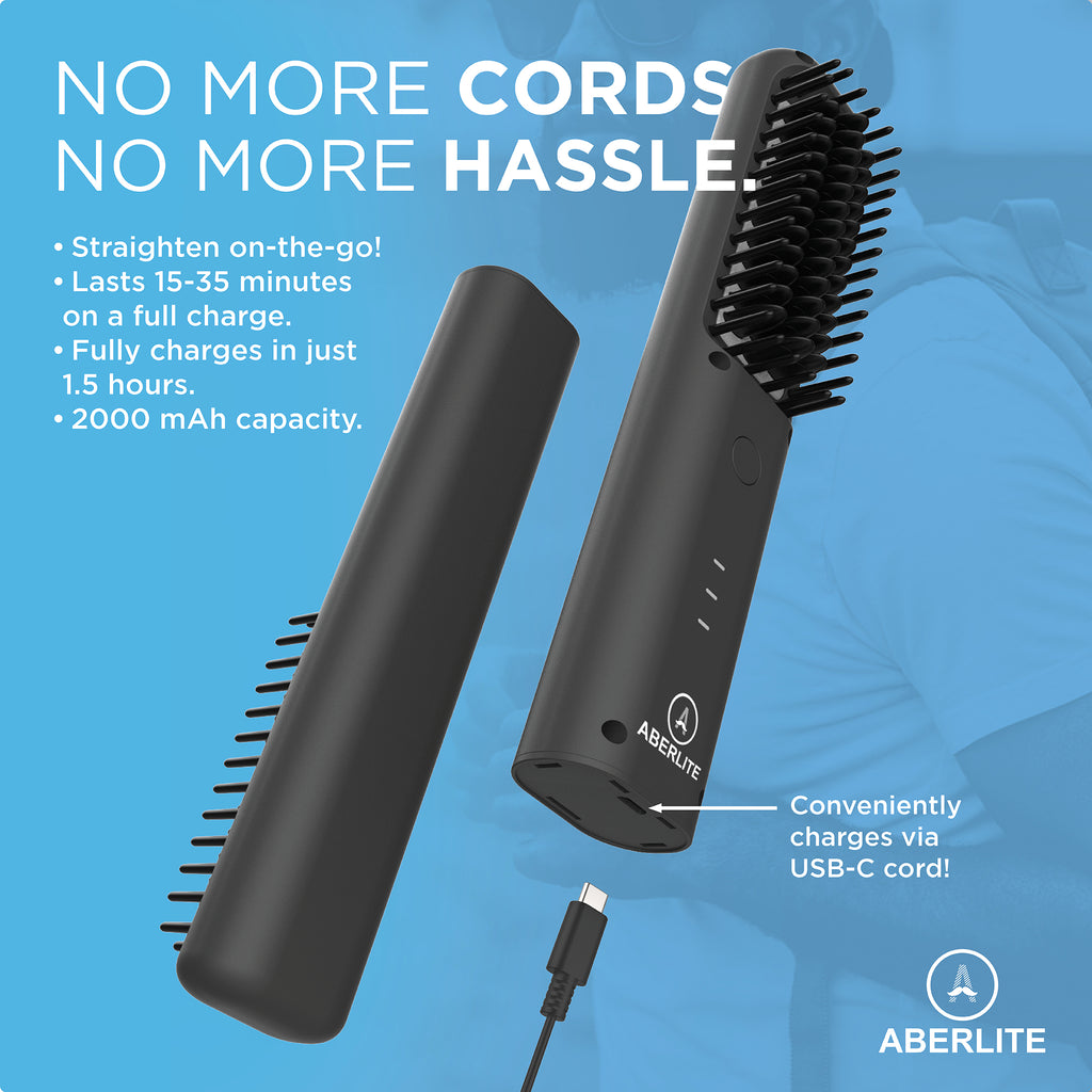 aberlite cordless beard straightener