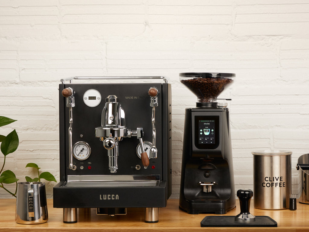 LUCCA Atom 75 with the LUCCA M58 espresso machine