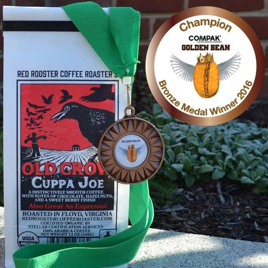 Organic Old Crow Cuppa Joe Grind:Espresso that journey includes the kind