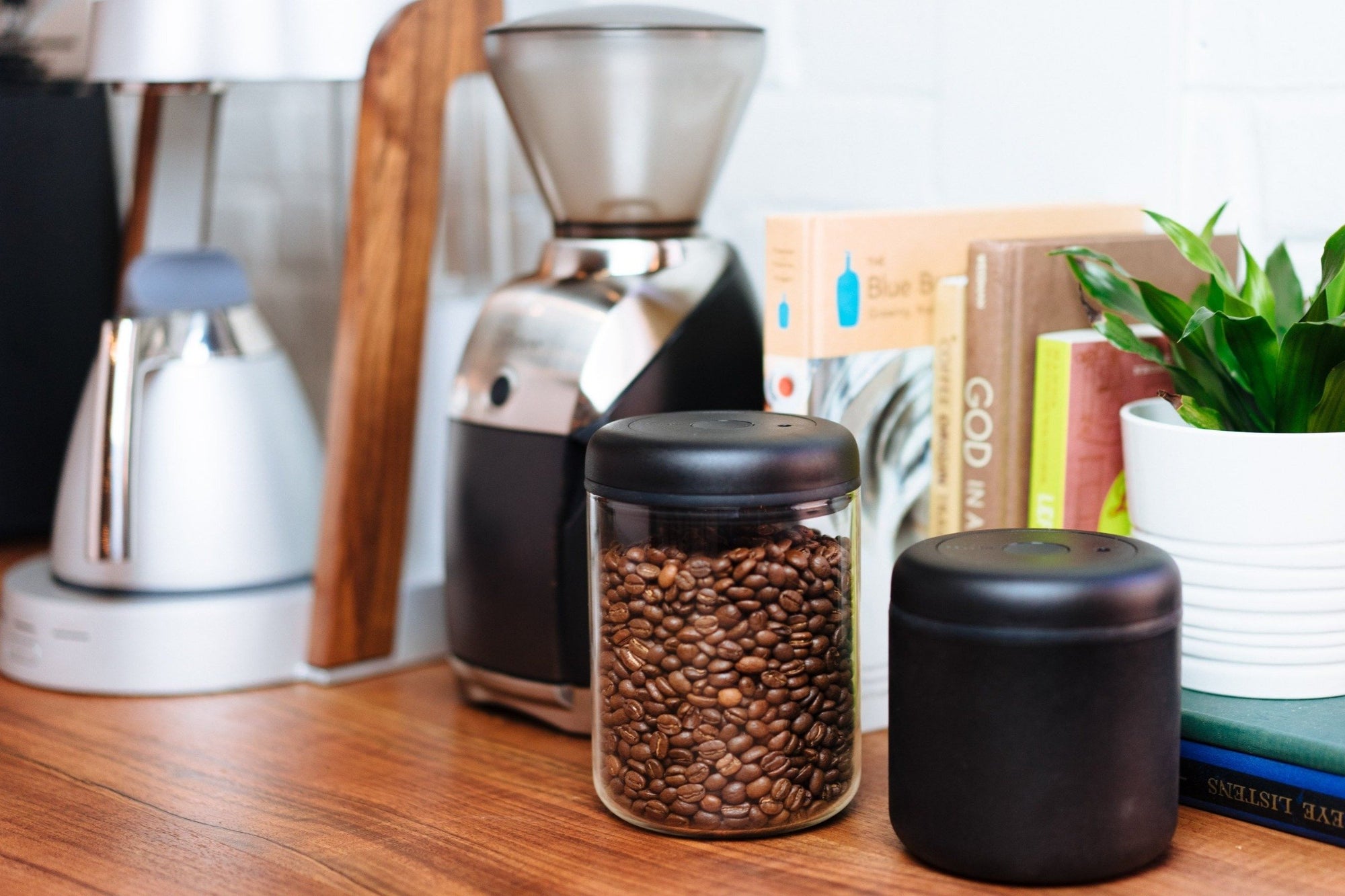 coffee canister with scoop