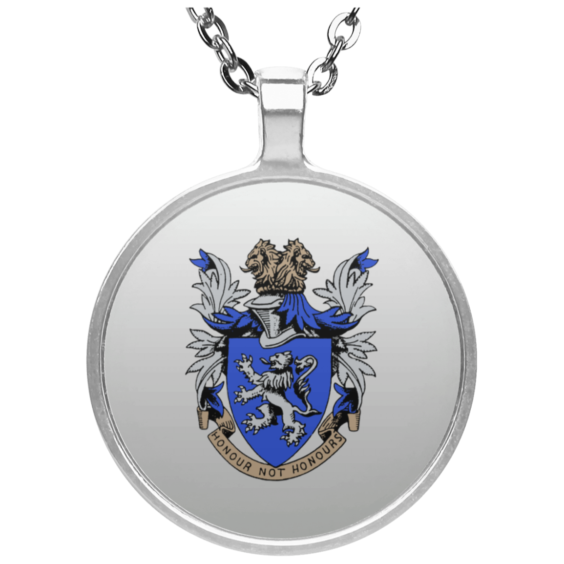 Atlee coat of arms UN4686 Circle Necklace