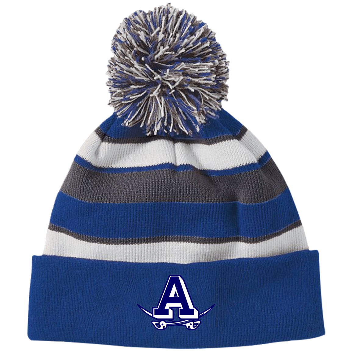 Atlee A 223835 Holloway Striped Beanie with Pom