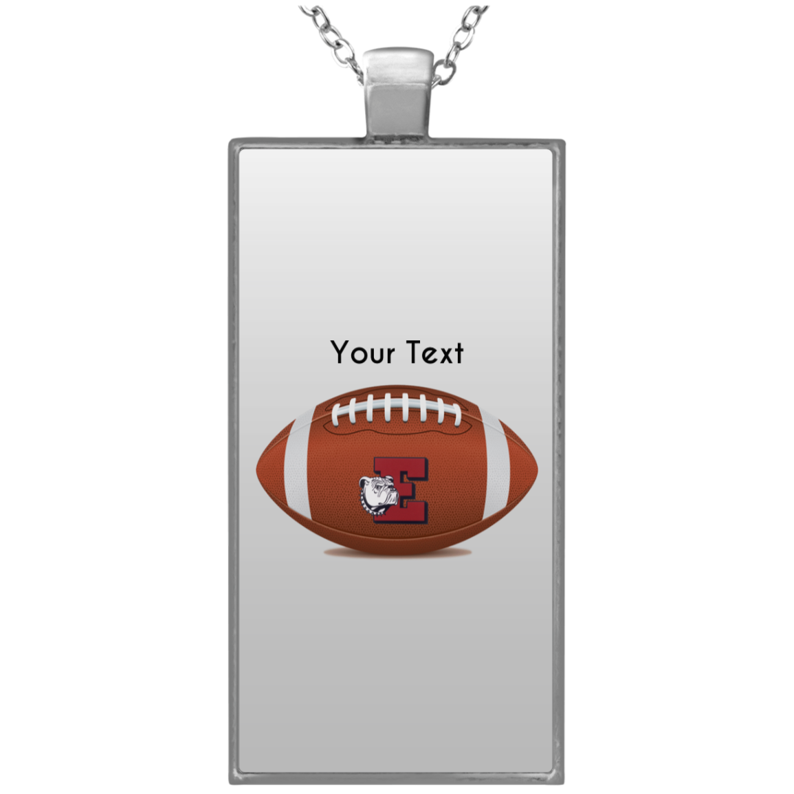 Easton football UN4682 Rectangle Necklace