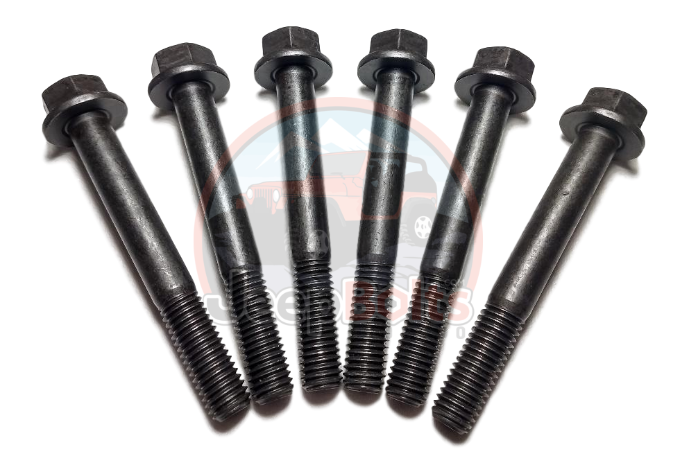 TJ Jeep Wrangler Body Mount Bolts Side Frame Mounts - 6 Grade 8 