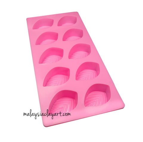 leaf 10 cavity silicone mold