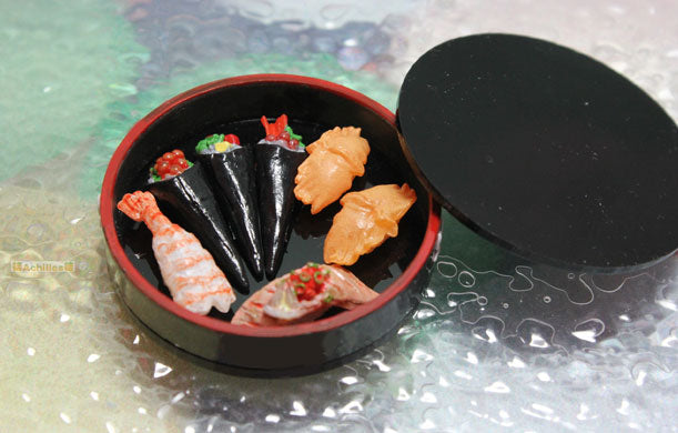 Sushi Tray Acrylic Miniature Plate Japanese Food