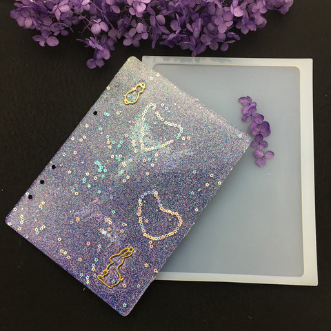 diy book cover hard cover with ab resin silicone mold