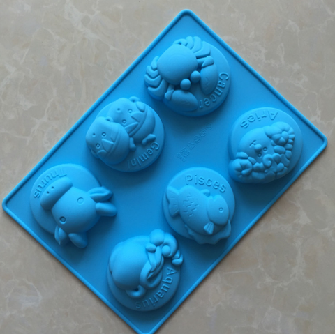 zodiac silicone mold soap mold