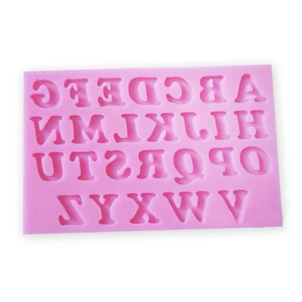 3D Alphabet Letter Silicone Molds Number Capital Lower Case