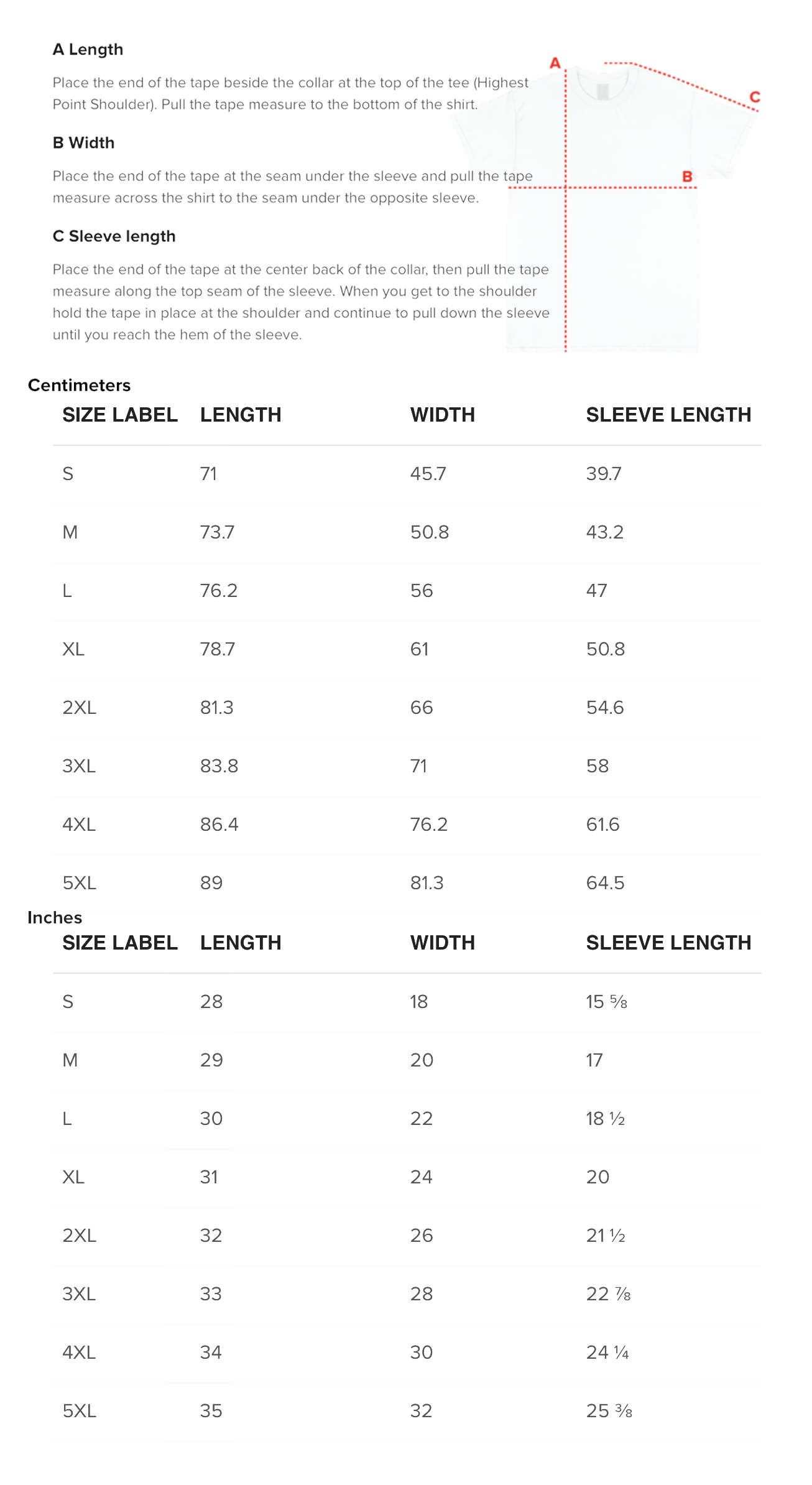 Sizing guide – dogecore